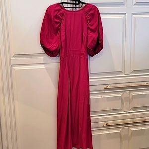 Fuchsia midi dress